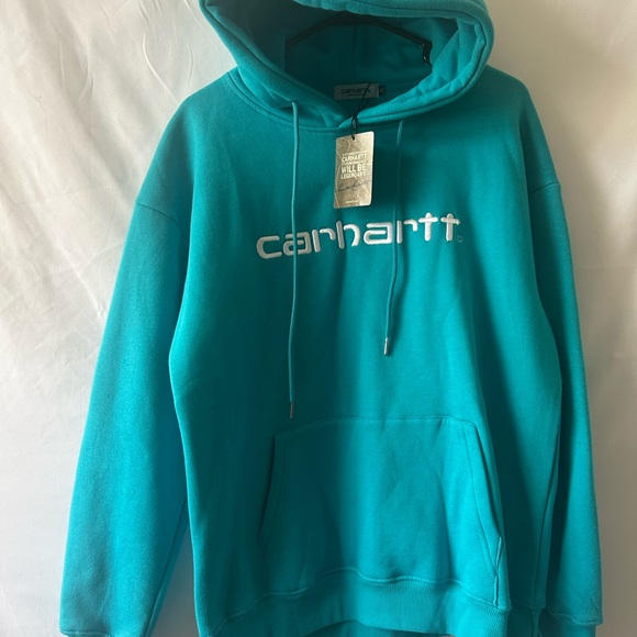Carhartt Aqua Blue Women's Hoodie - Picture 5 of 12